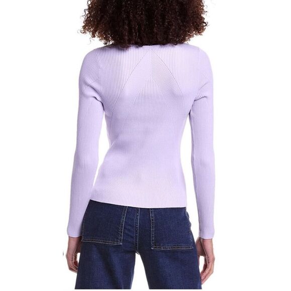 Rag & Bone Asher Ribbed Knit Sweater in Lavender NWT Size XL - Picture 2 of 7